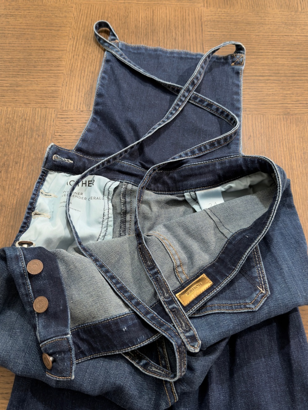 MOTHER The Weekender Denim Overalls Blue Size
24 Made in USA - Picture 3 of 12